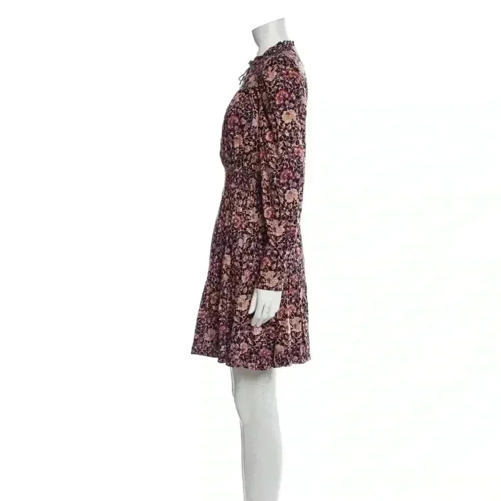 NWOT Ulla Johnson Navy Blue Liv Knee Length Dress in Midnight Floral Size 2 - Picture 13 of 16